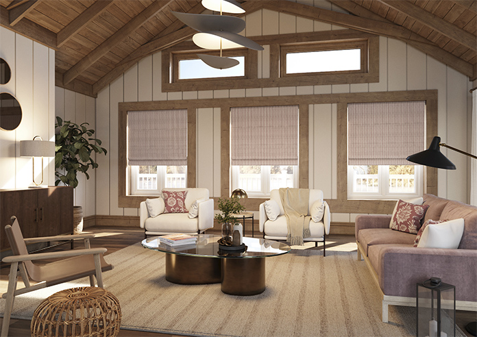 Emily Bond Oscar Stripe, Raspberry - Twist&Fit Roman Blind - Image 7